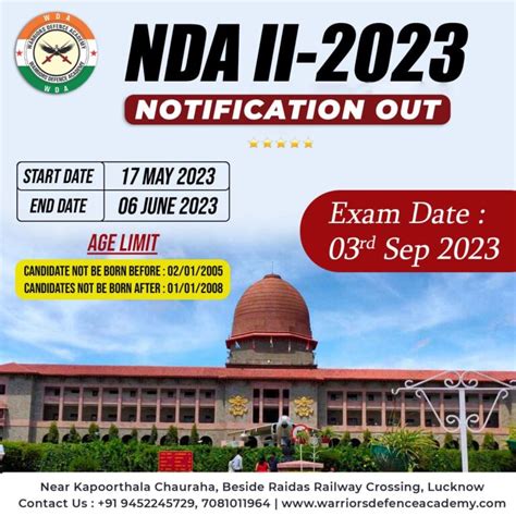 NDA 2023 Registration Best NDA Coaching In Lucknow Top NDA Coaching