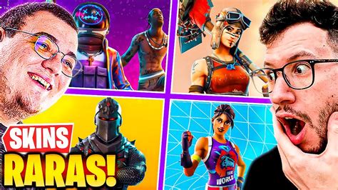 As Nossas Skins Mais Raras Do Fortnite Sharshock Youtube