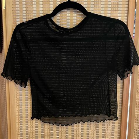 Forever 21 Tops Sheer Crop Top Poshmark