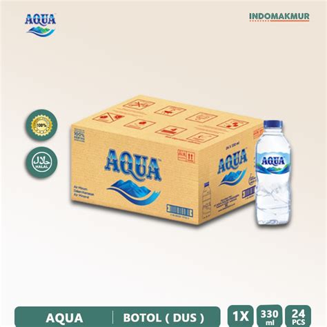 Jual Aqua Air Mineral Botol 330ml X 24pcs Shopee Indonesia