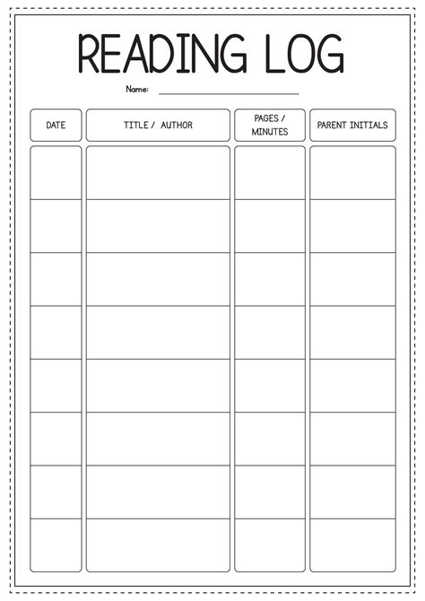 17 Elementary Reading Log Worksheet Free Pdf At Worksheets Library