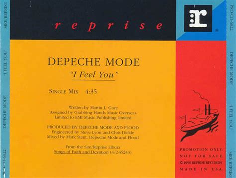 Depeche Mode - I Feel You (1993, CD) | Discogs