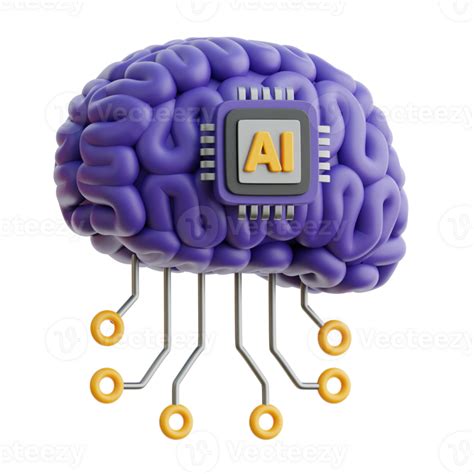 AI Brain 3d Icon Illustrations 28753790 PNG