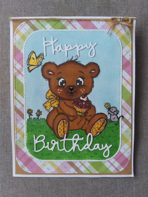 Teddy bear birthday card | Teddy bear birthday, Bear birthday, Birthday ...