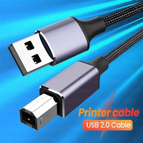 USB кабель для принтера A/Type-C к USB B Kable PVC USB 2,0 | AliExpress