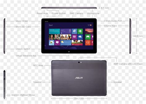 Asus Wacom Equipped Vivotab Note Windows Tablet Asus Me C Hd