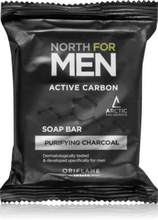 Oriflame North For Men Active Carbon Cleansing Bar With Activated