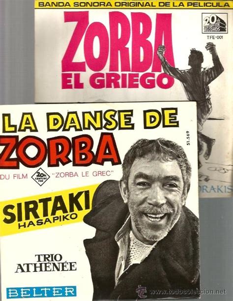 2 Singles Zorba El Griego Anthony Quinn Sir Comprar Discos