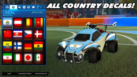 Showcasing All New Federation Decals Country Decals In Rocket