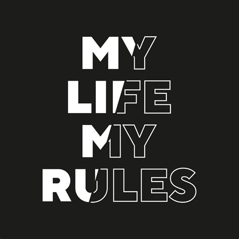 My Life My Rules New Best Stock Text Effect Professional Unique White