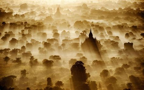 Sunrise in Bagan, Myanmar wallpaper - World wallpapers - #29231