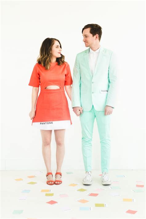 Diy Pantone Color Combo Halloween Couples Costume Sugar And Cloth