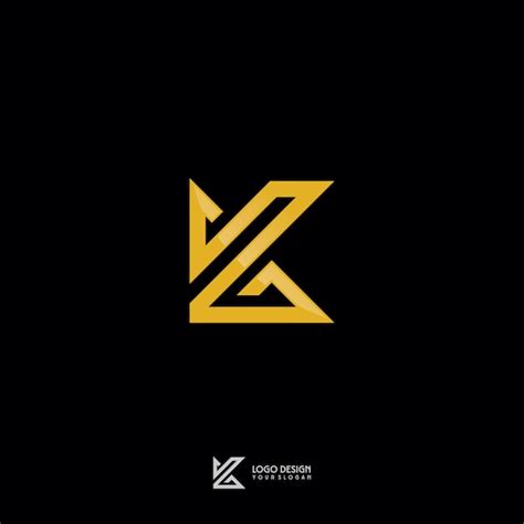 Monograma De Ouro K S Mbolo Design De Logotipo Vetor Premium