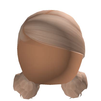 Low Sleek Space Buns In Blonde Roblox
