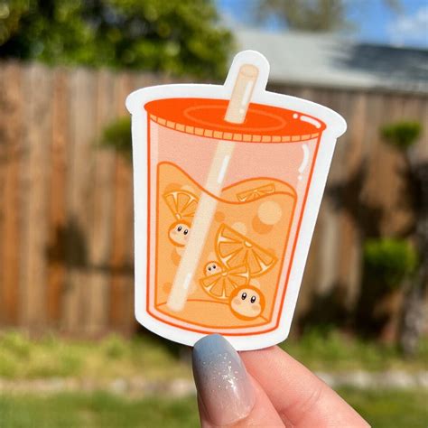 Waddle Dee Boba Sticker Vinyl Waterproof Matte Cute Kawaii Waddle Dee Boba Sticker