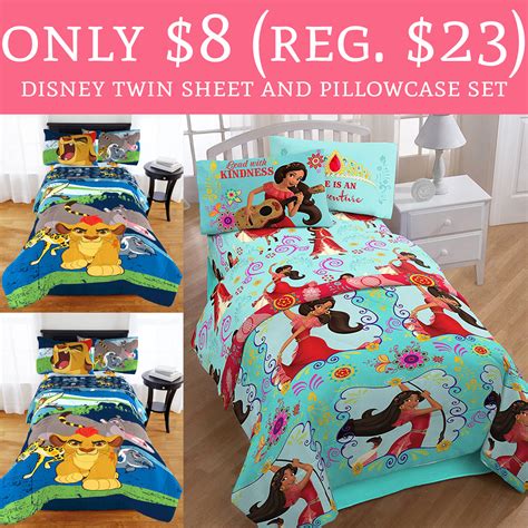 HOT Only Regular Disney Twin Sheet And Pillowcase Set Deal