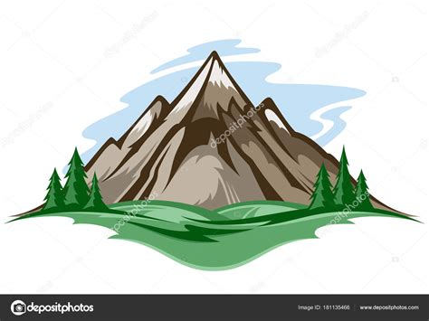 Vector mountains landscape Stock Vector Image by ©Counterfeit #181135466