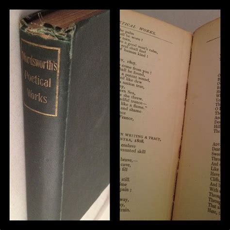 WORDSWORTH Poetical Works 1897 edition Poetry Book Black & | Etsy ...