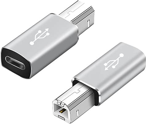 Qianrenon Lot De Adaptateurs Usb C Femelle Vers Midi Usb B M Le