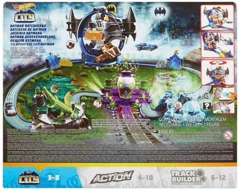 Hot Wheels City Batman Batcave Track Set Playset