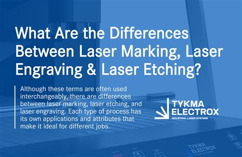 Differences Between Laser Marking Laser Engraving And Laser Etching Tykma Electrox