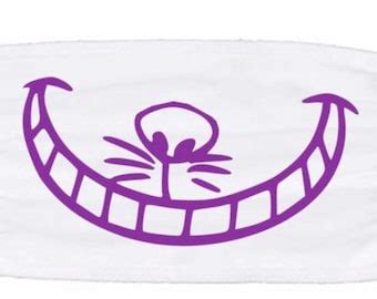 Cheshire Cat Face Mask - Etsy