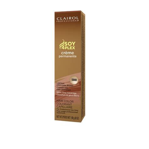 Clairol Professional 5BB Lightest Chocolate Brown Permanent Crème Hair ...