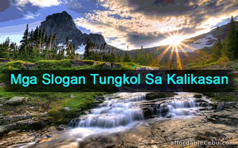 Tagalog Slogan Tungkol Sa Pangangalaga Sa Kalikasan