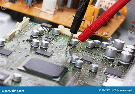 Repair Electronic Circuit Board Stock Image Image Of Electric