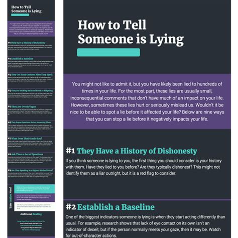 How To Tell If Someone Is Lying Tools For Motivation