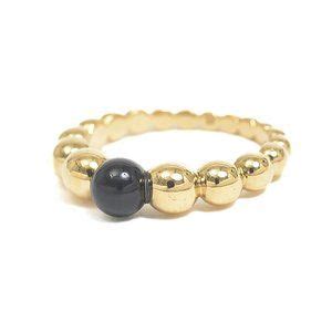 Others Jewelry Van Cleef Arpels Perle Ring K Yg Onyx Vcaro M