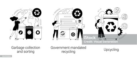 Ilustración De Eliminación De Residuos Y Reutilización De Conceptos