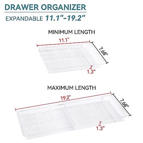 Oubonun Expandable Drawer Organizer To Width Shallow