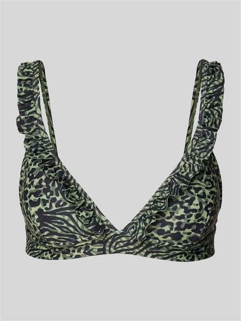 Shiwi Bikini Oberteil Mit Camouflage Muster Modell Bobby Oliv