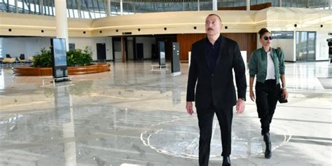 President Ilham Aliyev and First Lady Mehriban Aliyeva viewed ...