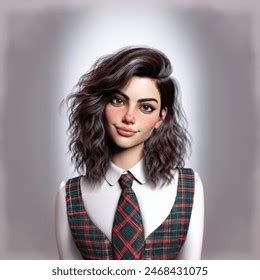 Gorgeous Mischievous Brunette Her Early S AI Generated Image Shutterstock