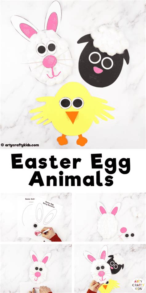 Easter Egg Animal Craft Arty Crafty Kids