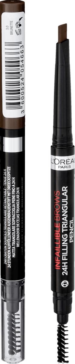 L ORÉAL PARiS INFAILLIBLE BROWS 24H FILLING TRIANGULAR PENCIL 3 0 BRUNETTE 1 ml kupuj w zawsze