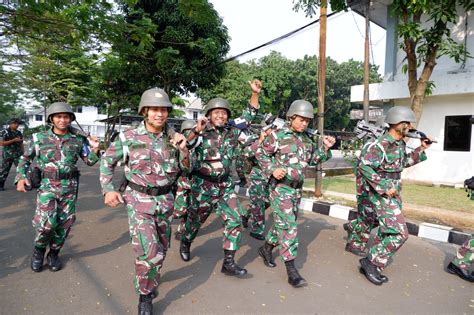 Tingkatkan Kemampuan Prajurit Yonpom Marinir Laksanakan Latihan