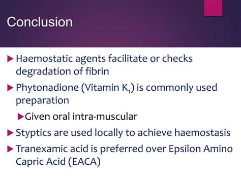 Haemostatic agents | PPT