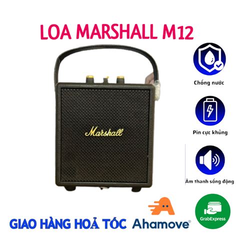 Loa Bluetooth Marshall M12 Thế Hệ Mới. Bass Mạnh Âm Thanh Lớn Cực Đỉnh ...