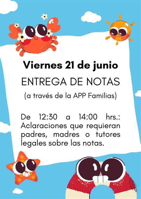 Entrega de notas finales y atención a familias CEIP Tamarán