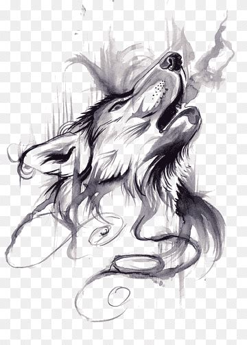 Lobo Gris Tatuaje Tinta Dibujo Manga Tatuaje Lobo Gren Lobo