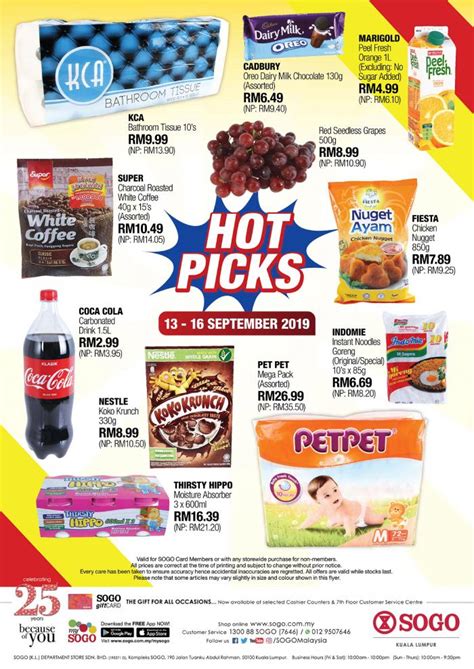 SOGO Kuala Lumpur Supermarket Promotion (06 Sep 2019 - 16 Sep 2019)