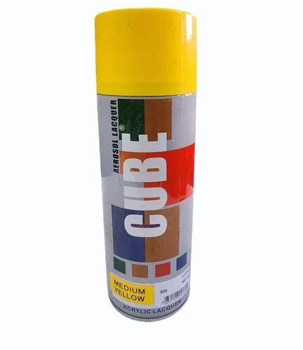 Medum Yellow Cube Acrylic Aerosol Lacquer Paint Ml At Rs Piece