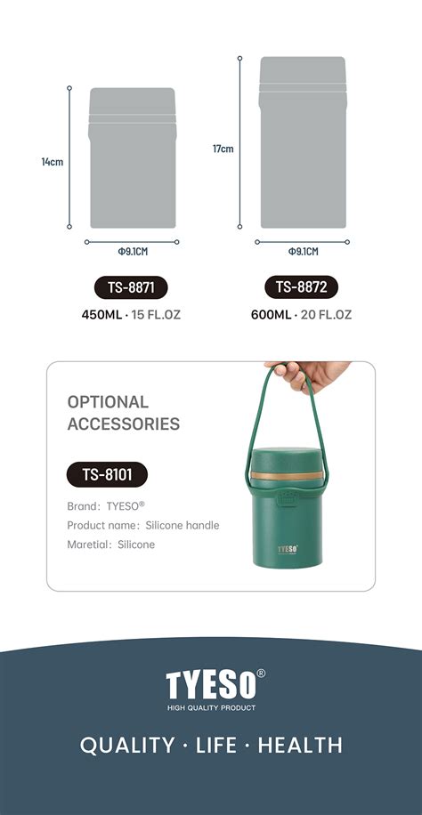 TYESO Cold And Hot Stainless Steel Insulated Food Jar Ml Ml TS TS Shopee