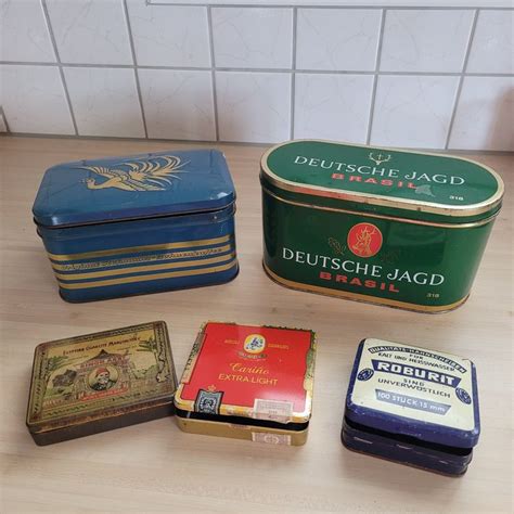 Blechdosen für Sammler alt älter antik vintage 5 Stk Kaufen auf