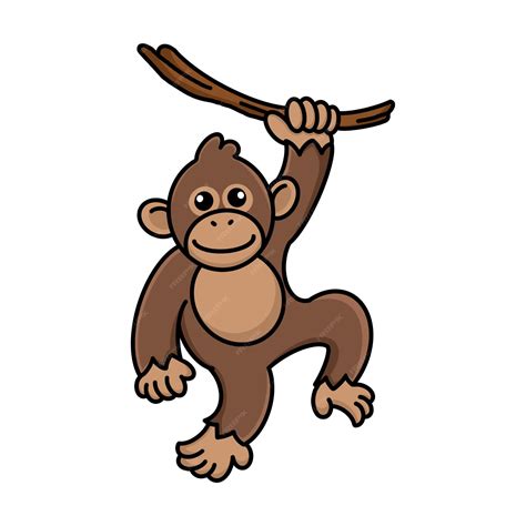 Premium Vector Orangutan Vector Illustration