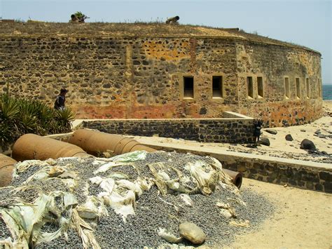 The Old Slave Fortress Built By The Portuguese On The Ile De Goree Near