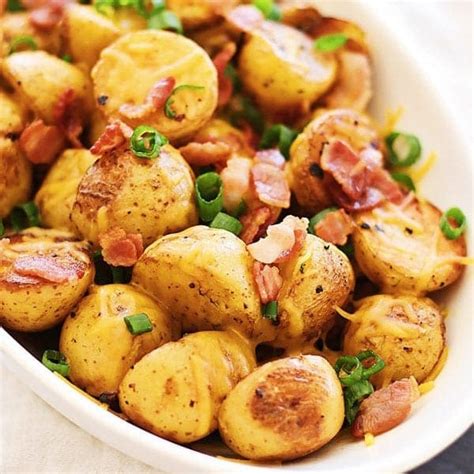 Cheesy Roasted Potatoes With Bacon Rasa Malaysia